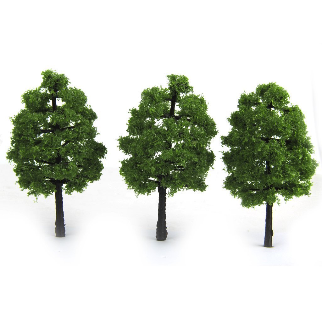 Lot de 70pcs Arbre Miniature Plantes Arbre Modèle, modèle Paysage, l'Architecture Arbres, Trains Railways Paysage Ho OO Z TT Multi Scale