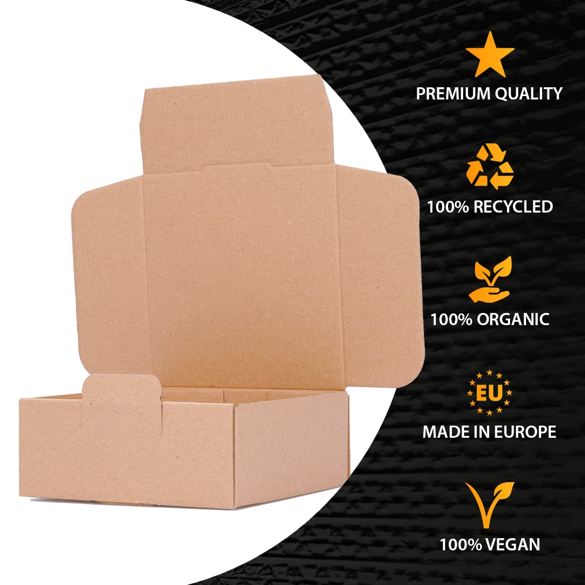 verpacking paquete pequeño DHL Marrón 155 x 155 x 65 mm [tamaño y cantidad seleccionables] pequeñas cajas de envío de canal simple 100 unidades