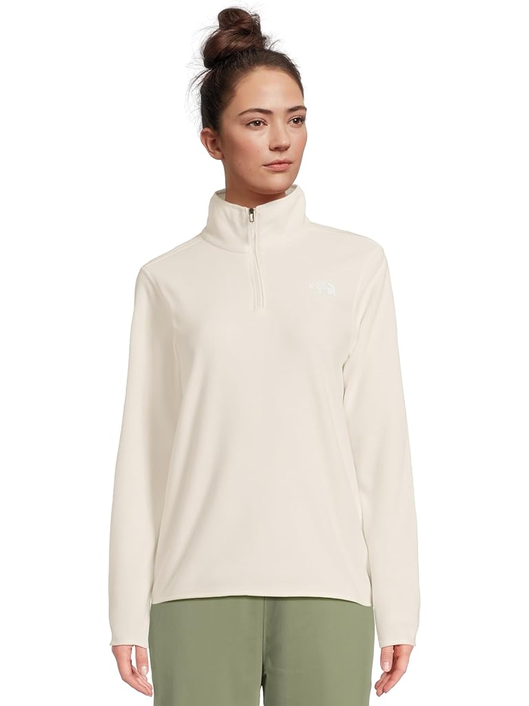 White The North Face Glacier Fleece &#188; Zip Jacket