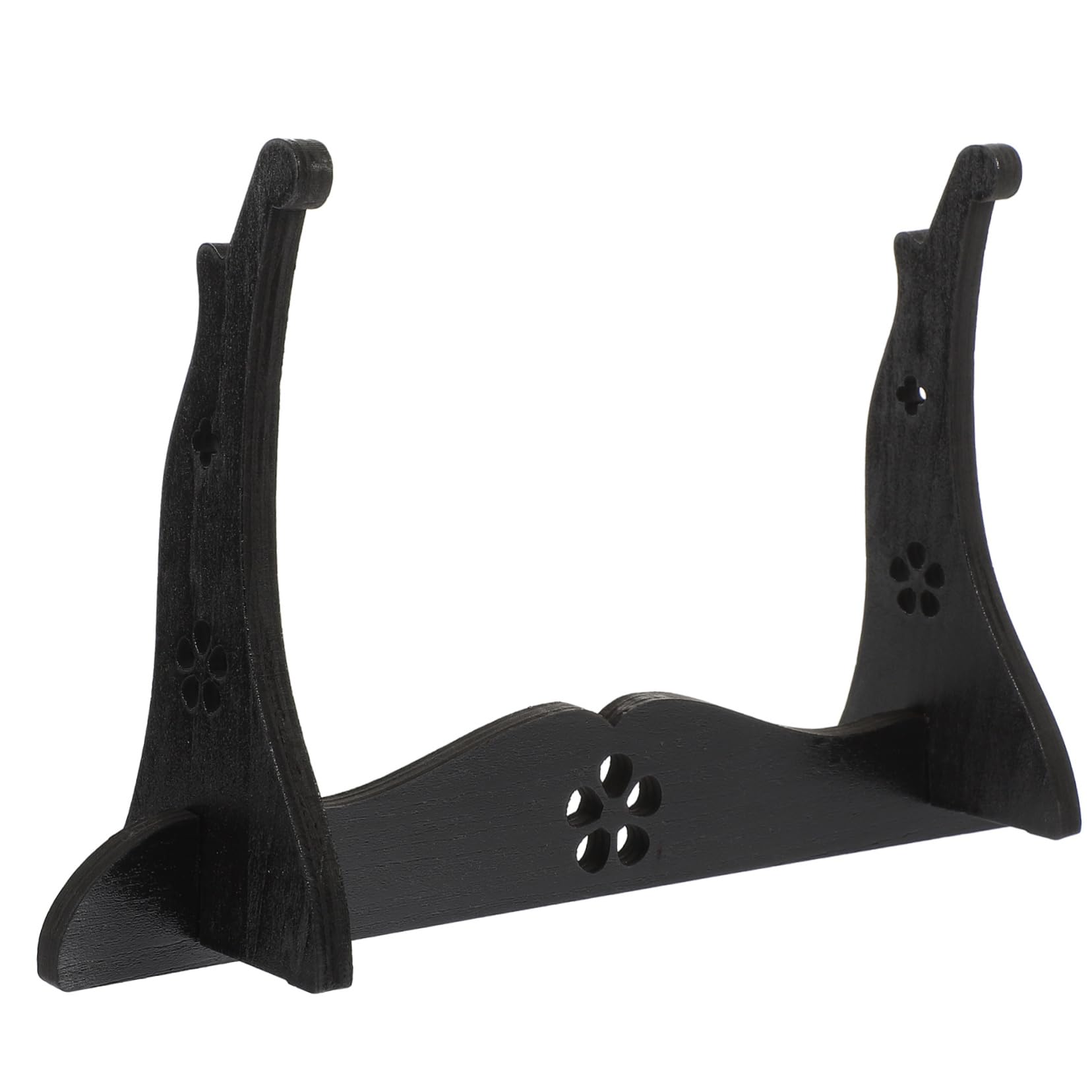 DECOMELODY Flute Display Rack Wooden Holder Stand for Storage Display Elegant Desktop Design for Games Rooms Bedrooms Living Rooms Studies Versatile Collection