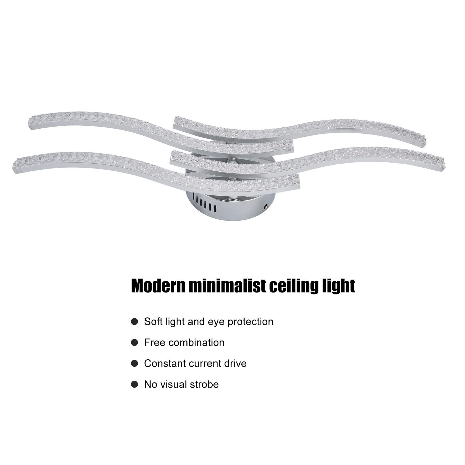Plafón LED con Mando a Distancia, 64W de Ahorro energético.