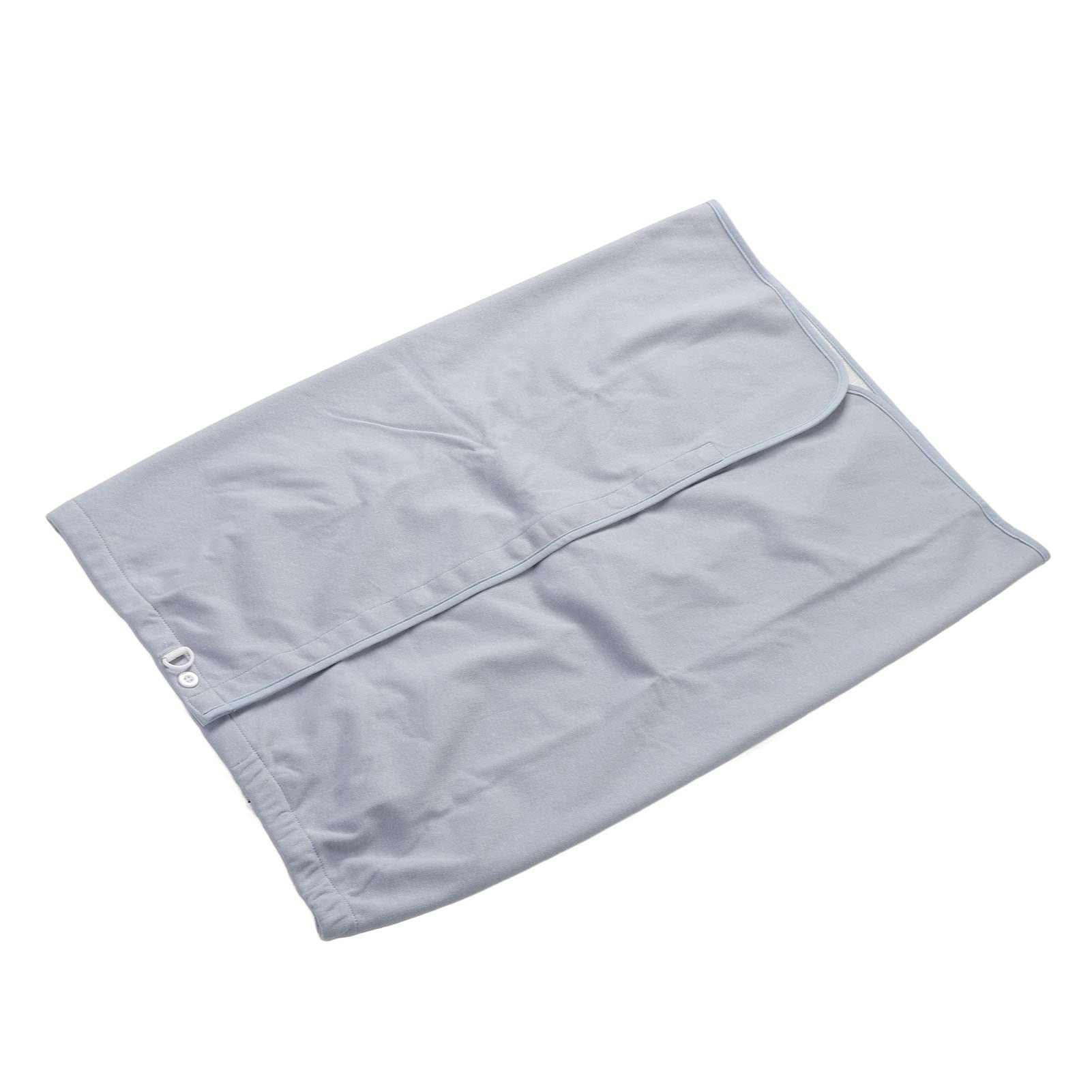 Matelas D'incontinence Portable, Jupe de Couche Imperméable et Anti-fuite pour Adultes Absorbant L'eau Réutilisable Lavable Gris Bleu (XL)