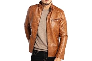 Stylish Men's Faux Leather Jacket-Your New Wardrobe Staple