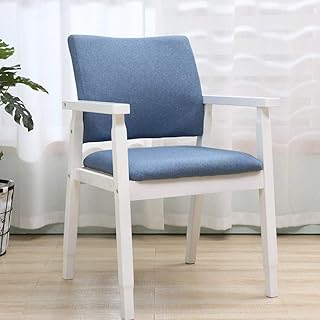 MJY Silla de comedor para el hogar Cafetería informal de madera maciza Mesas y sillas Silla de tela Mahjong Silla Silla de escritorio para computadora hgf/M