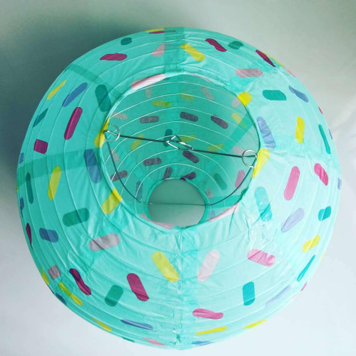 Hemobllo 12stücke Teiliges Bunter Donut-muster Papierlaternen Für Handgemachte Hängende Laternen Für Kinderkunstkurse Und Partys Einfache Montage Langlebiges Material Vielseitige