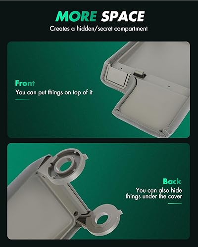 Miniatura 5 de SCITOO Funda de repuesto para consola central de reposabrazos gris automático para 1999-2004 para BMW E46 Serie 3