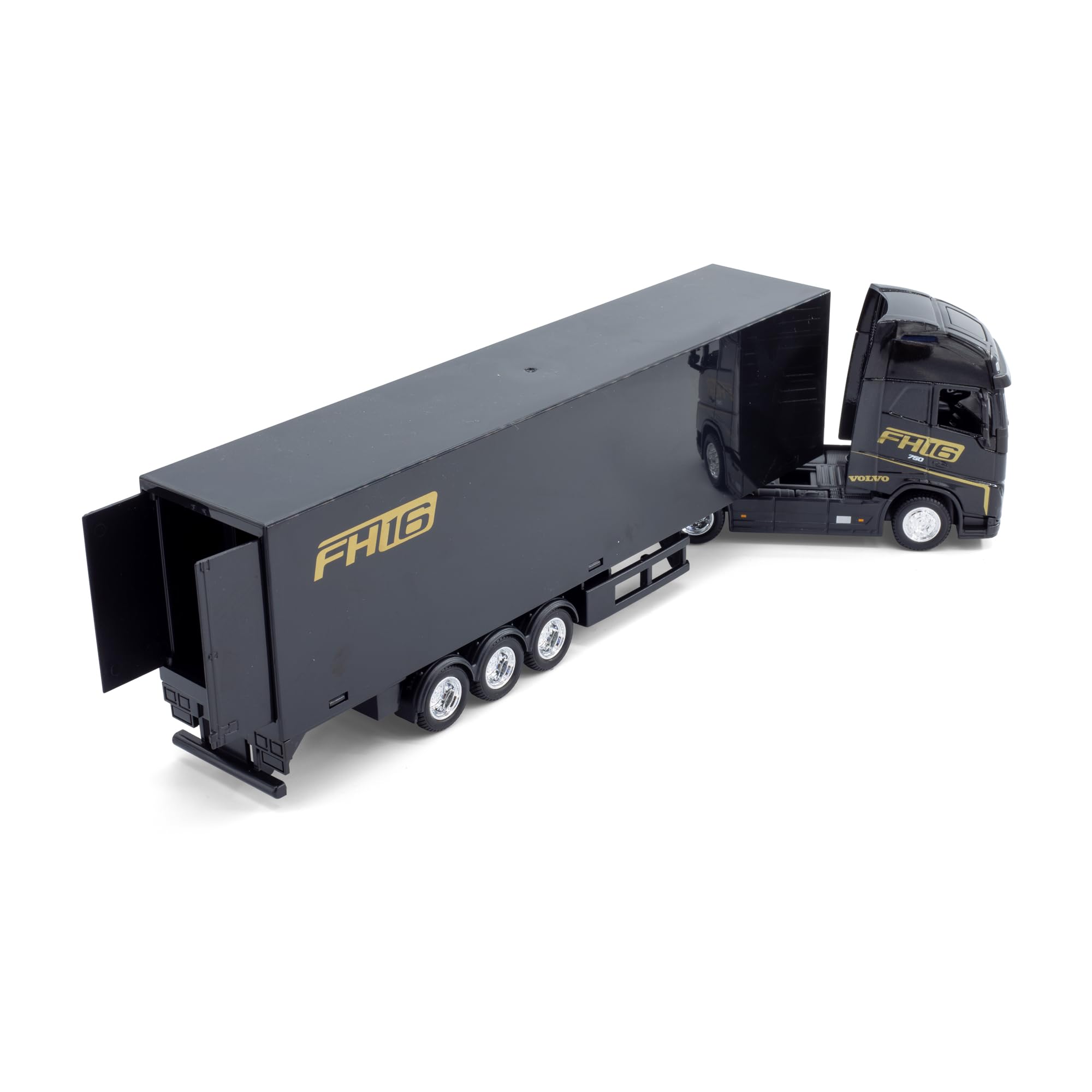 Bburago B18-31461V Street FIRE HAULERS z przyczepą Die-Cast Truck-Volvo FH16 Globetrotter 750 XXL-1:43 - kolekcjonerska zabawka model, różne wzory i kolory