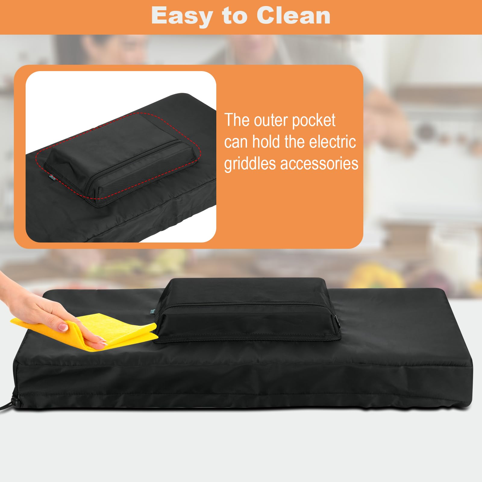 Cubierta de plancha eléctrica a prueba de polvo compatible con la plancha eléctrica Presto, cubierta protectora para la mayoría de las planchas, cubiertas protectoras antiestáticas 5