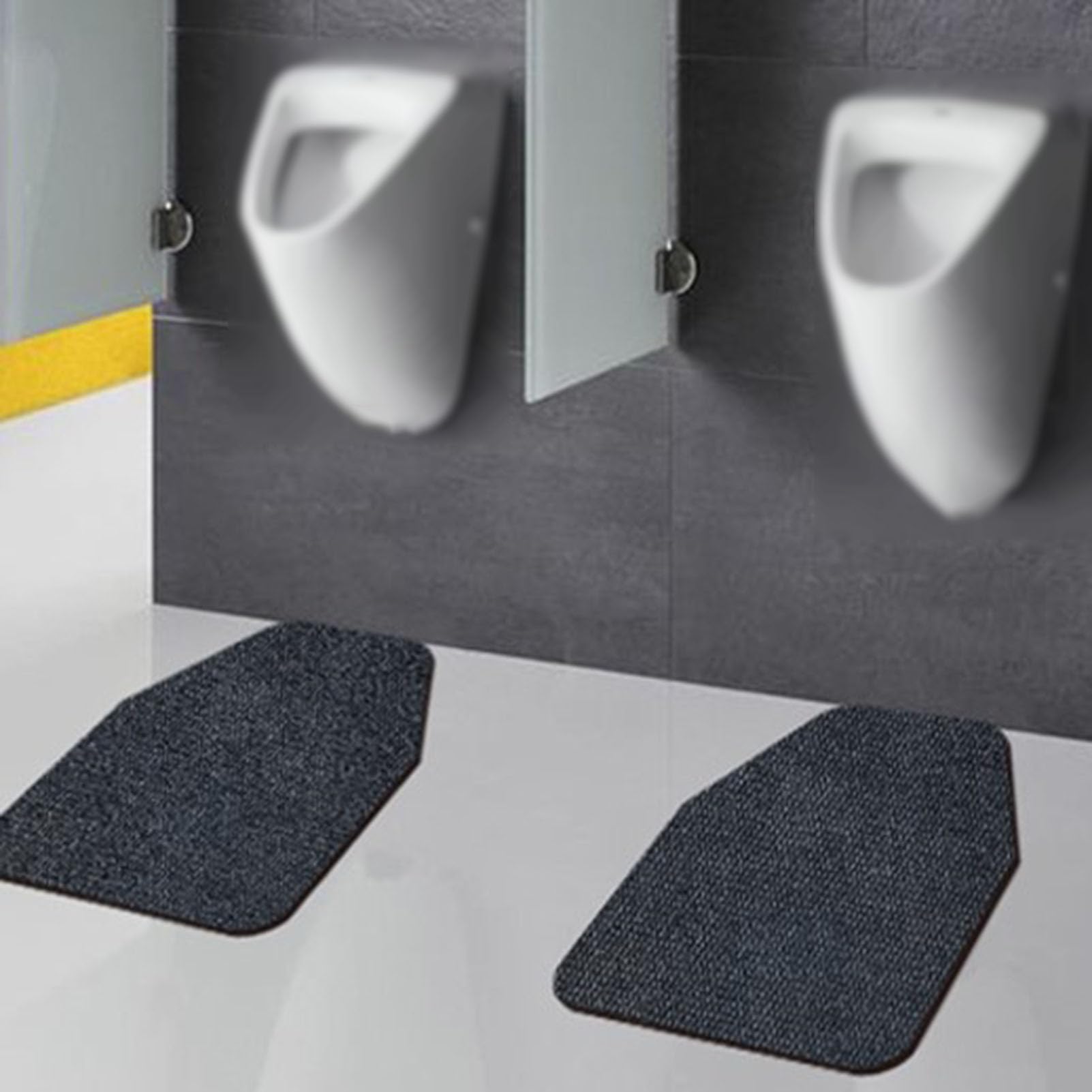 Confezione da 2 Tappetini per orinatoi Antiscivolo riutilizzabili,Tappeto per Moquette ad Assorbimento d'Acqua per orinatoio Lavabile Commerciale,Paraspruzzi per urina per la Protezione del paviment