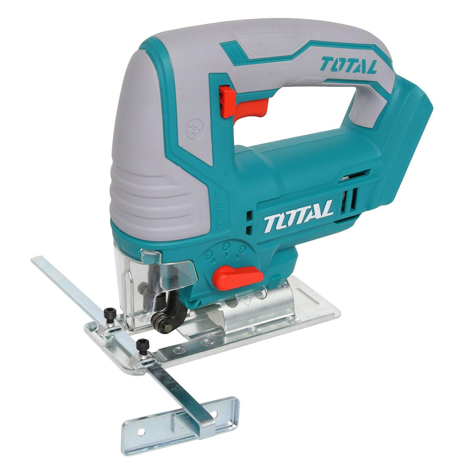 TOTAL - Sierra Caladora a Batería P20S de 20 V - Inalámbrica - Herramienta para Cortar Metal y Madera - Velocidad Sin Carga de 2400 rpm - Incluye 5 Hojas de Sierra