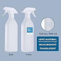 Vista 2 de CLICK CLEAN Plastic Spray Bottles, 10 Free Labels Included, Pack of 2 Empty 18.6 oz Spray Bottles with Adjustable Nozzle and Sizes for Cleaning