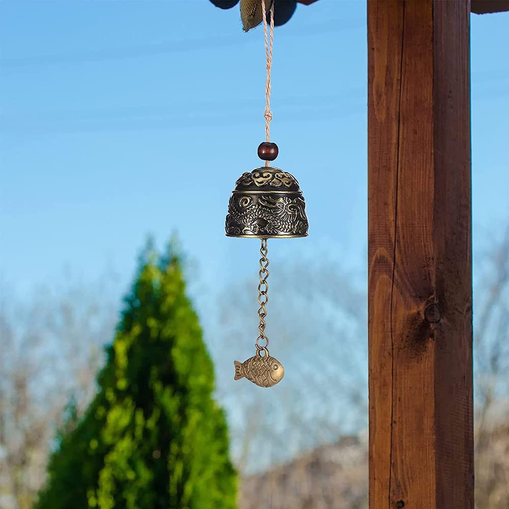 3 Pezzi Campana Appendere Vintage, Campanella a Vento, Windchime Vintage Campane, Vintage Wind Chimes Campana, Campana Feng Shui da Giardino, per Giardino di casa Hanging Good Luck Blessing