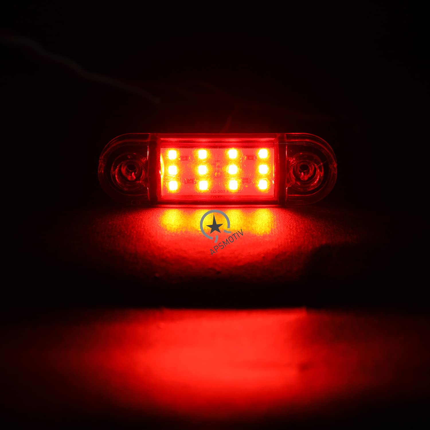LED Side Marker Clearance Lamp Heavy Truck Lighting Universal FitLED Marker lights trailer, 12V Trailer Marker Light for semi trucks freightliner cargo Marker lights (Red, 18-Pack)