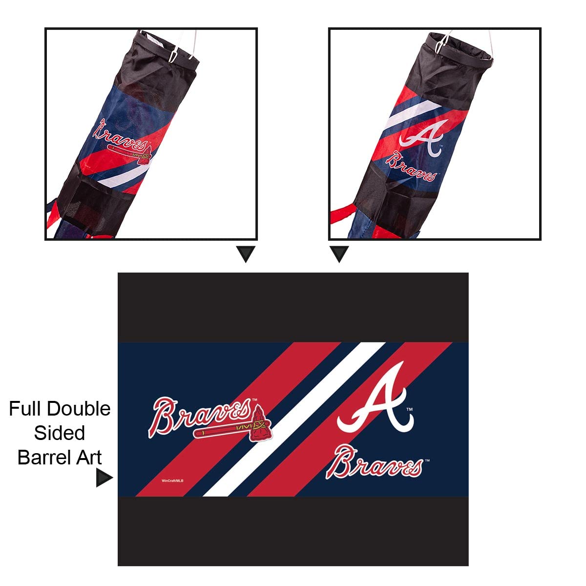 Amazon.com : WinCraft Atlanta Braves Team Windsock : Sports & Outdoors