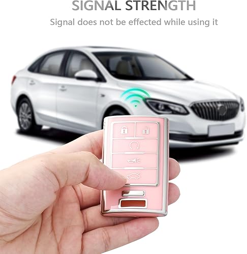 Miniatura 10 de OFFCURVE Funda para llavero para Cadillac C5 y C6, Púrpura+llavero