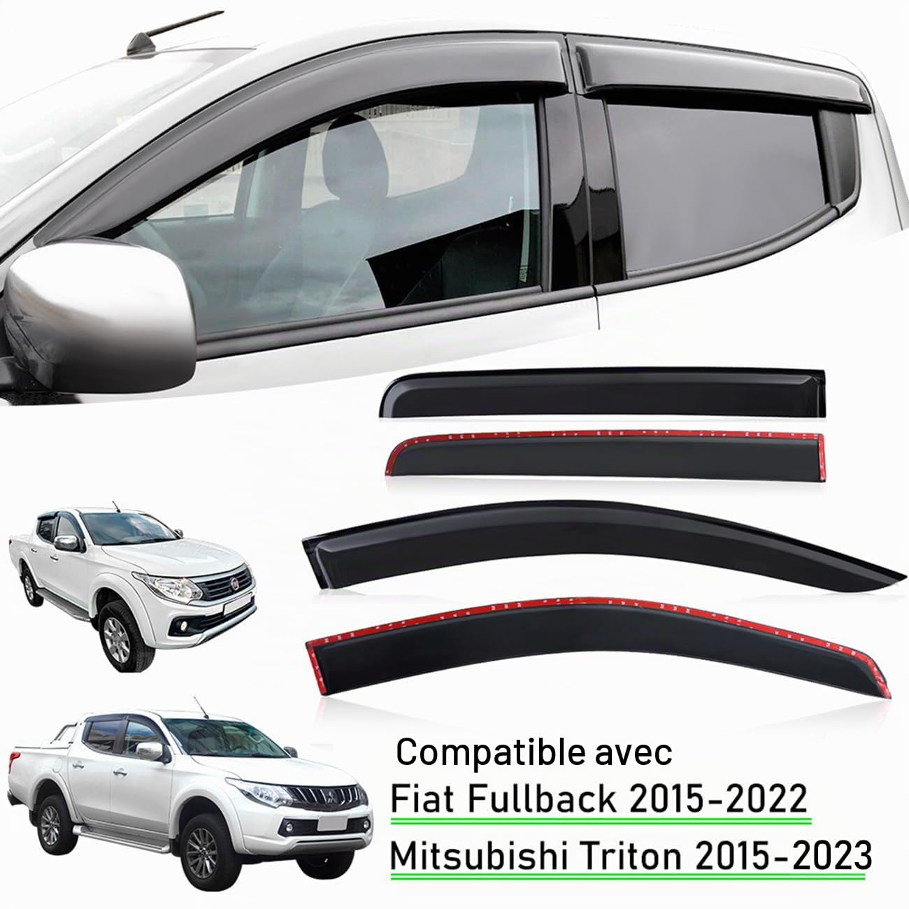 Déflecteurs d'air pour Mitsubishi L200 Triton et Accessoires