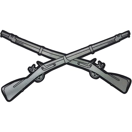 Amazon Com The Reflective Infantry Crossed Muskets Rifles Military 3 25 X 2 Decal Automotive