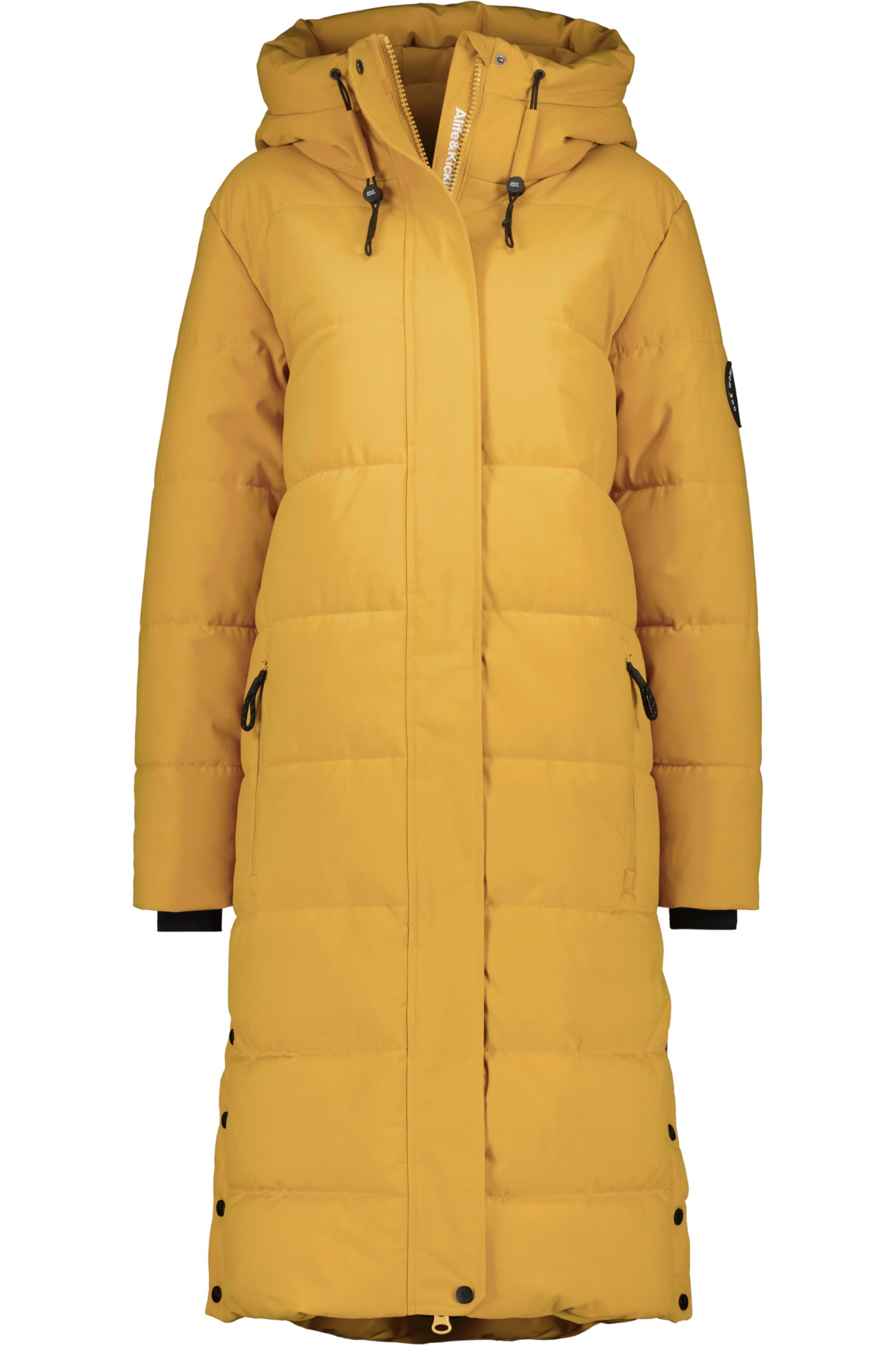 ALIFE AND KICKIN KatiaAK A Puffer Coat - Winterjacke Damen mit Kapuze, langer Wintermantel in Daunenoptik, warme Steppjacke, Damen Winter Oberbekleidung Damen Steppjacke, Winterjacke camel XXL