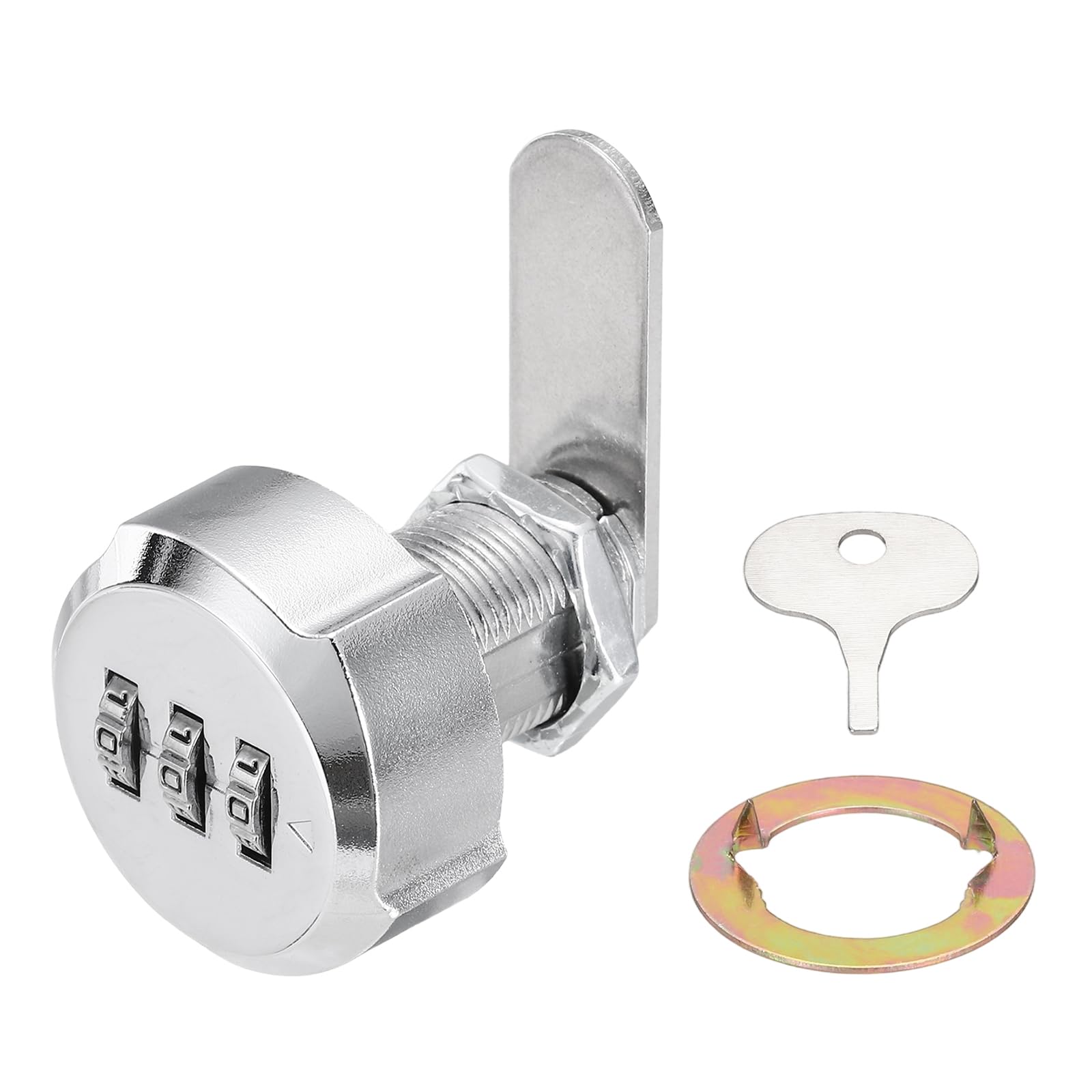 PATIKIL Combination Cabinet Lock, 1Inch, Silver