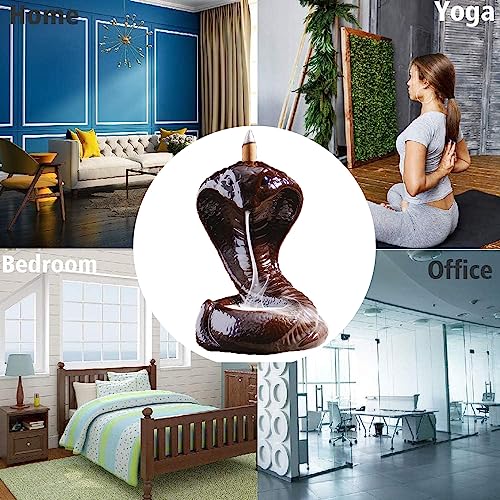 Image of Craftam Polyresin Naag with Shivling Smoke Backflow Cone Incense Holder Decorative Showpiece with 30 Free Smoke Backflow Scented Cone Incenses