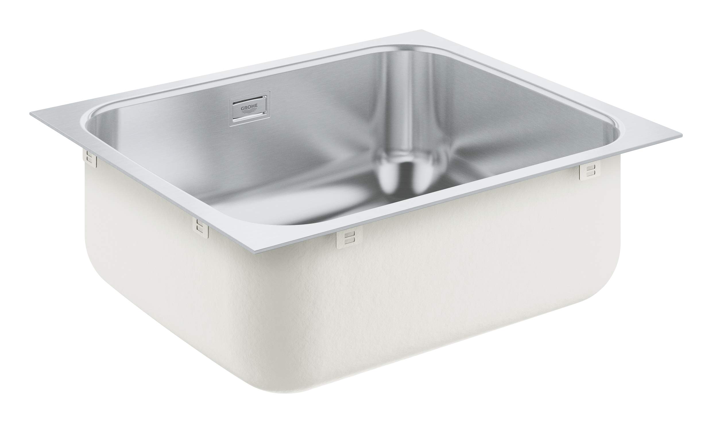 Grohe K200 - Fregadero con escurridor, acero inoxidable (Ref.31719SD0), Acero Inox