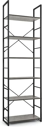 Miniatura 8 de CAPHAUS Estantería de 6 niveles, estante de pie de 24 pulgadas de ancho, organizador de almacenamiento de estantes, estantes industriales para