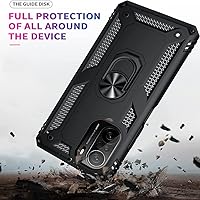 Vista 4 de Funda para Xiaomi Poco F3/Redmi K40/K40 Pro con protector de pantalla de vidrio [2 unidades], híbrida resistente de doble capa, antiarañazos, a