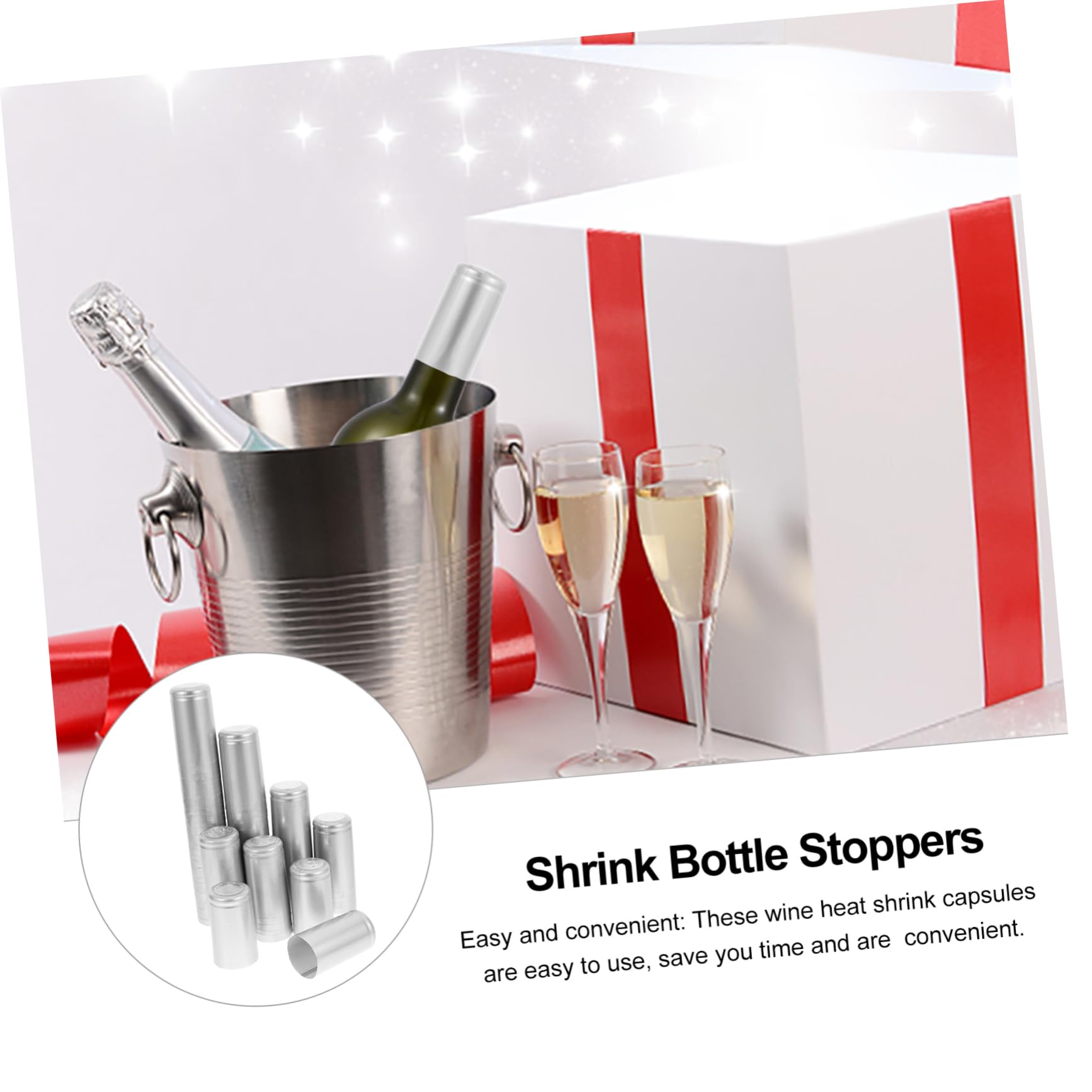 Amazon｜BRIGHTFUFU ワインボトルトップ ヒートシュリンク カプセル