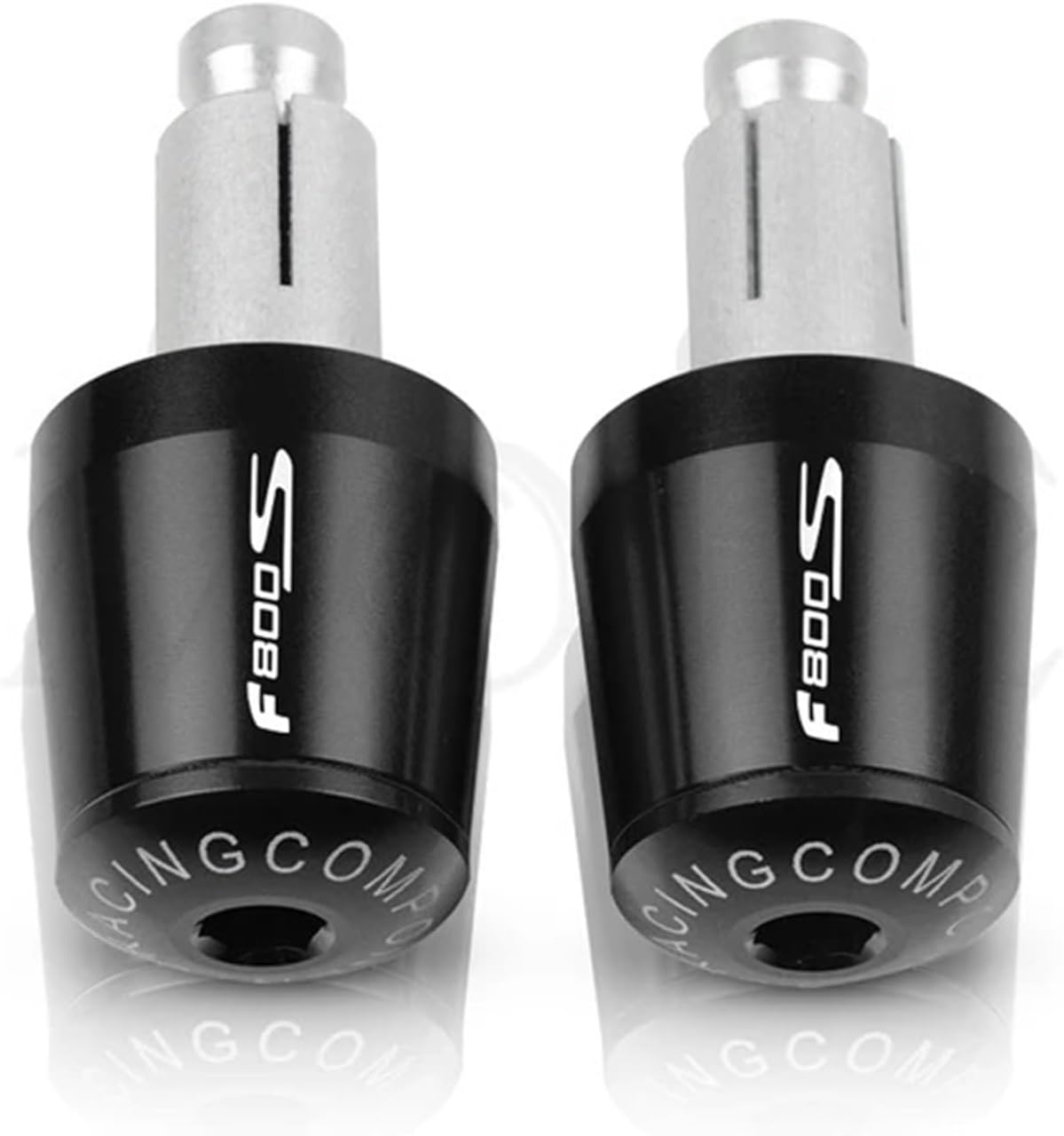 Dla BMW F800S F800ST F800 F 800 S ST 2006-2015 Kierownica Motocykla Uchwyty Końcówka Uchwytu Cap Zatyczka Końcowa (Kolor : Black Black, Rozmiar : 1)