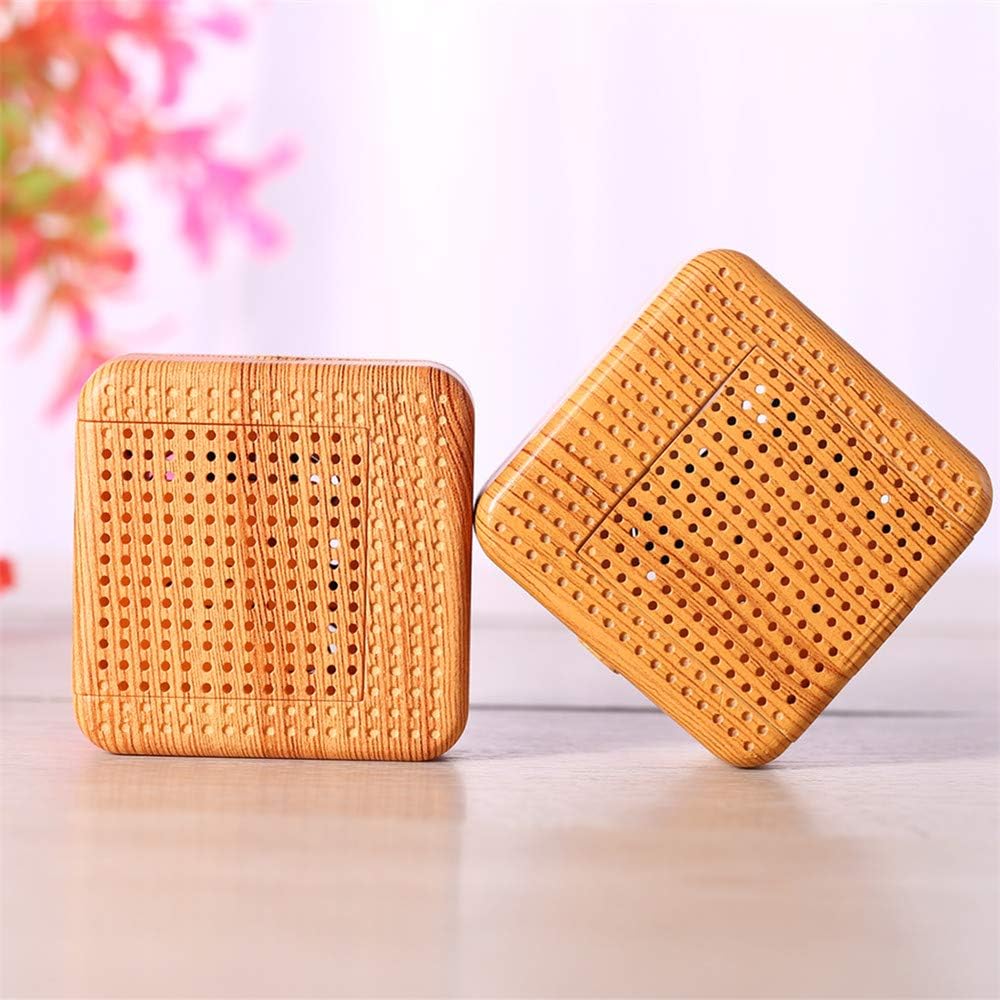 weljoy Difusor portátil de grano de madera para aceites esenciales, para coche o viaje, olor fresco,tamaño mini, silencioso, sin agua, batería recargable o USB, Wood Grain,1.00[set de ]