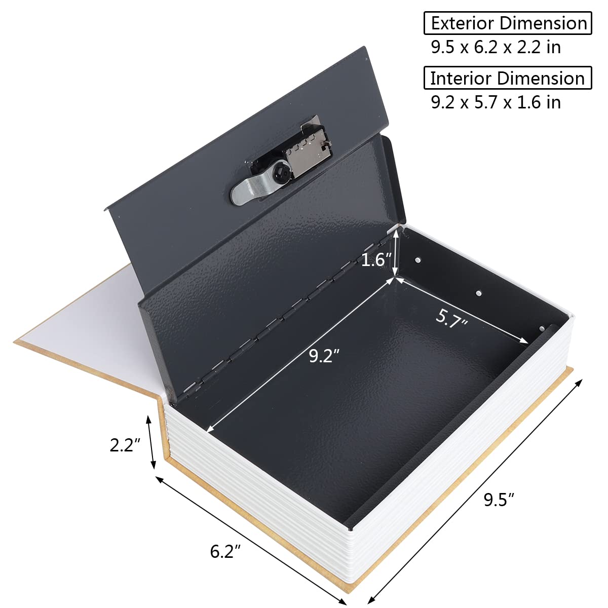 Alcancias Para Adultos Libro Caja Fuerte Con Cerradura De
