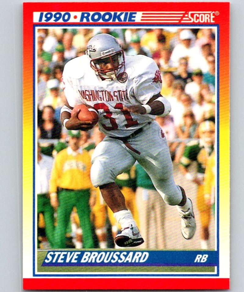 Amazon.com: 1990 Score Football #655 Steve Broussard RC Rookie