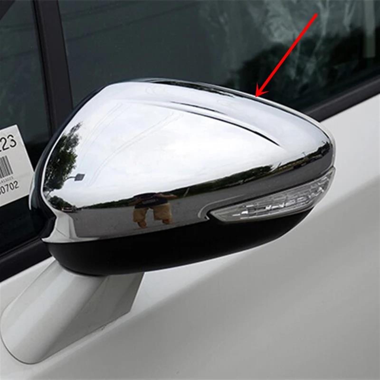 Coque Rétroviseur Chromée Pour Citroën C4L/C4 2013-2016 - Capuchon Décoratif ABS (Paire)