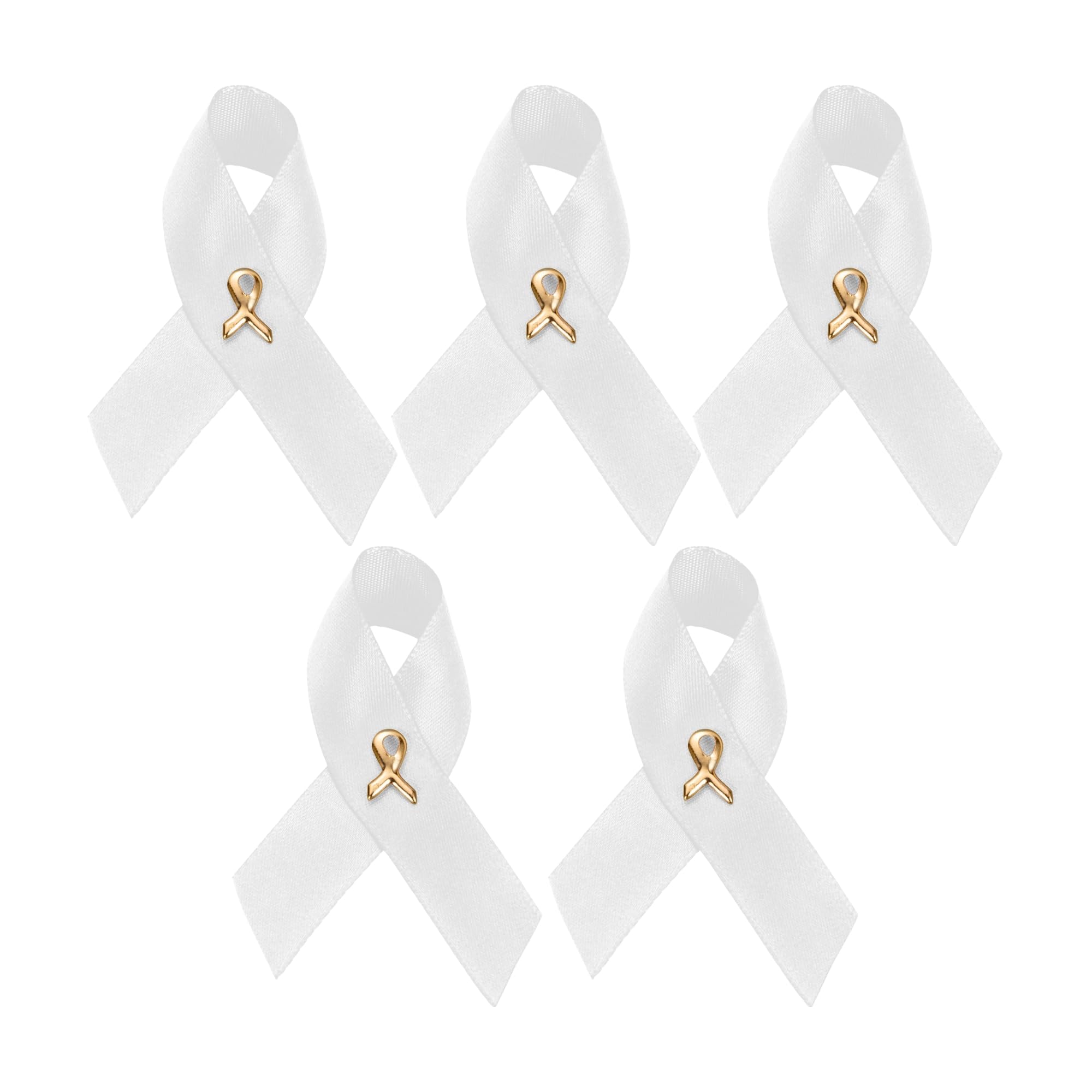 1/2/5/10/25/50/100pcs Satin Awareness Ribbon Pins (Pick your color), for Cancer &amp; Disease Awareness, Bulk Quantities for Fundraising, Events, Gift Giving
