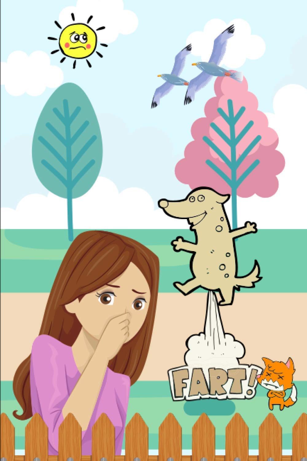 Farting Dog Notebook: Blank Lined Journal | Funny Watermark Design On Every Page | Cool Gift For Dog Lovers With A Sense Of Humor