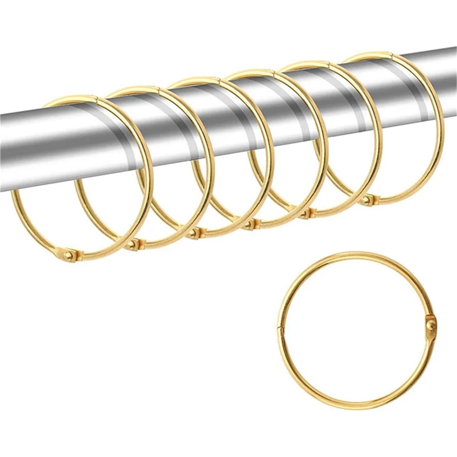 curtain hooks Shower Curtain Rings Hooks Rust Proof Anti-Drop Round, For for home