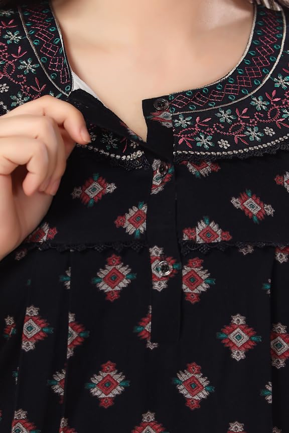 Image of Soulemo Women's Printed Alpine Nighty 1656