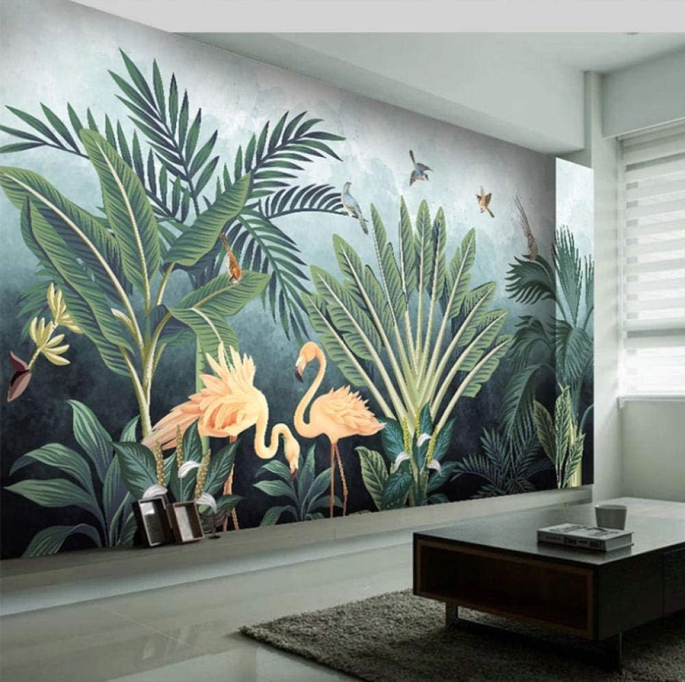 Décorations murales 3D photo pour une ambiance jungle de salon