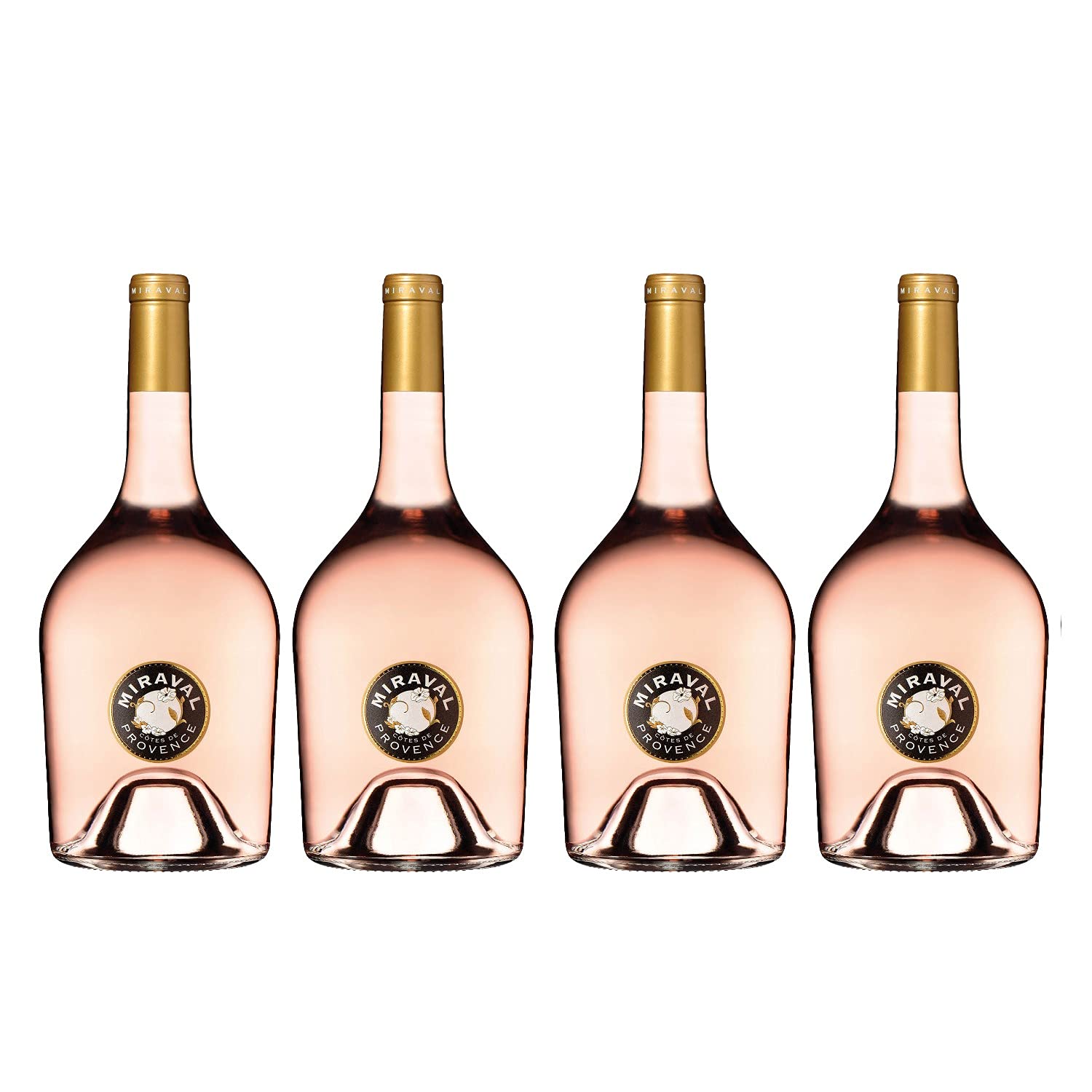 Château Miraval Côtes de Provence Rosé Magnum Roséwein Wein trocken Frankreich (4x 1,5 Liter)