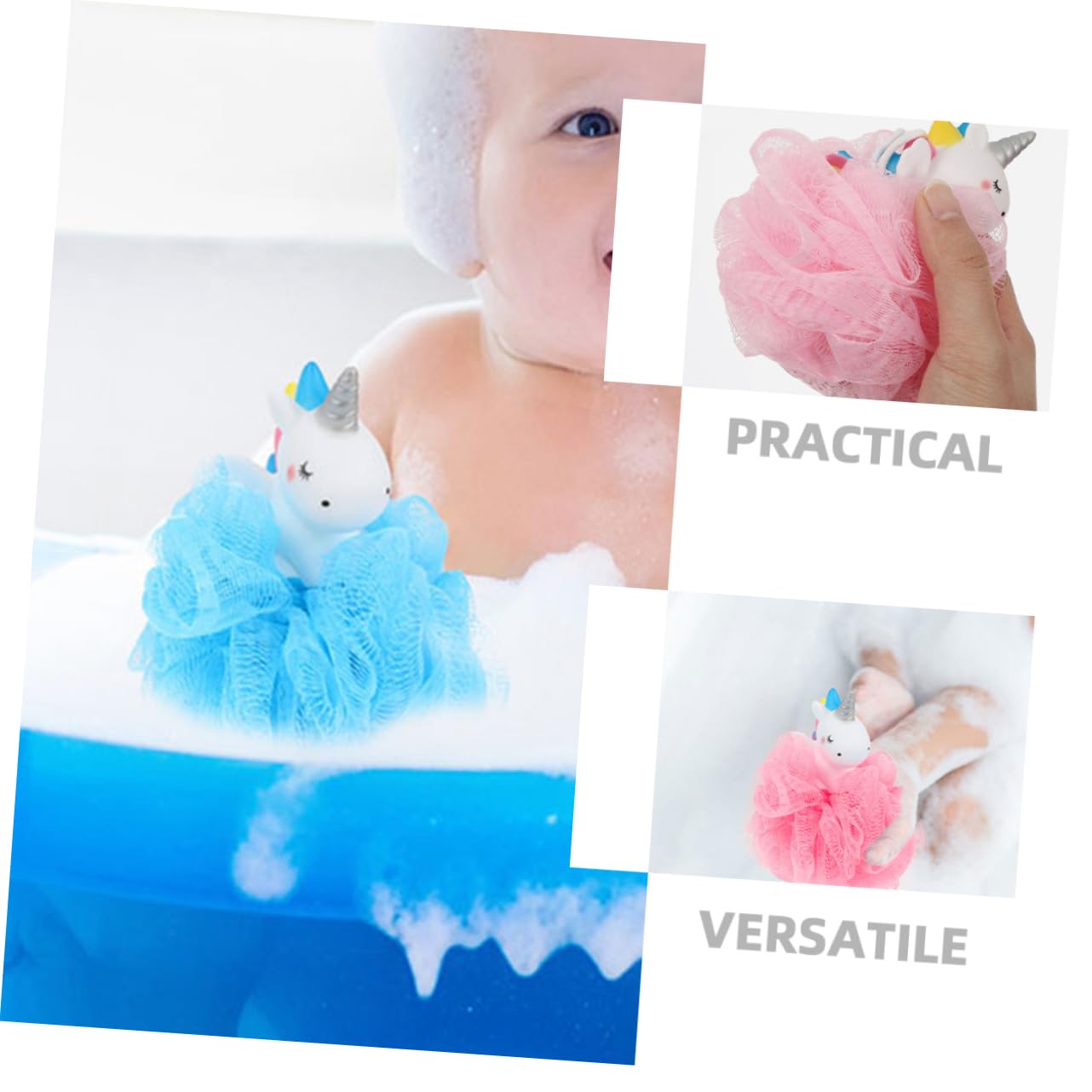 Didiseaon 8 Piezas Bola De Baño Esponja Bola De Fregadora De Niños De Lufa Depurador De Cuerpo Baño De Niños Depurador De De De Polivinilo Viajar Chica