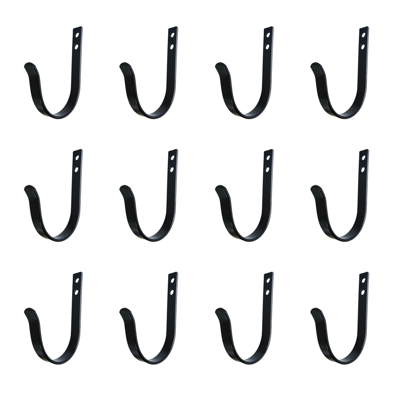 Zyouqi Multicolor 12Pcs Screw In Metal Hanger Wall Mounted Coat Hook Towel Hanger Closet Wardrobes Wall Hook Clothes Hangers Metal Coat Hardware