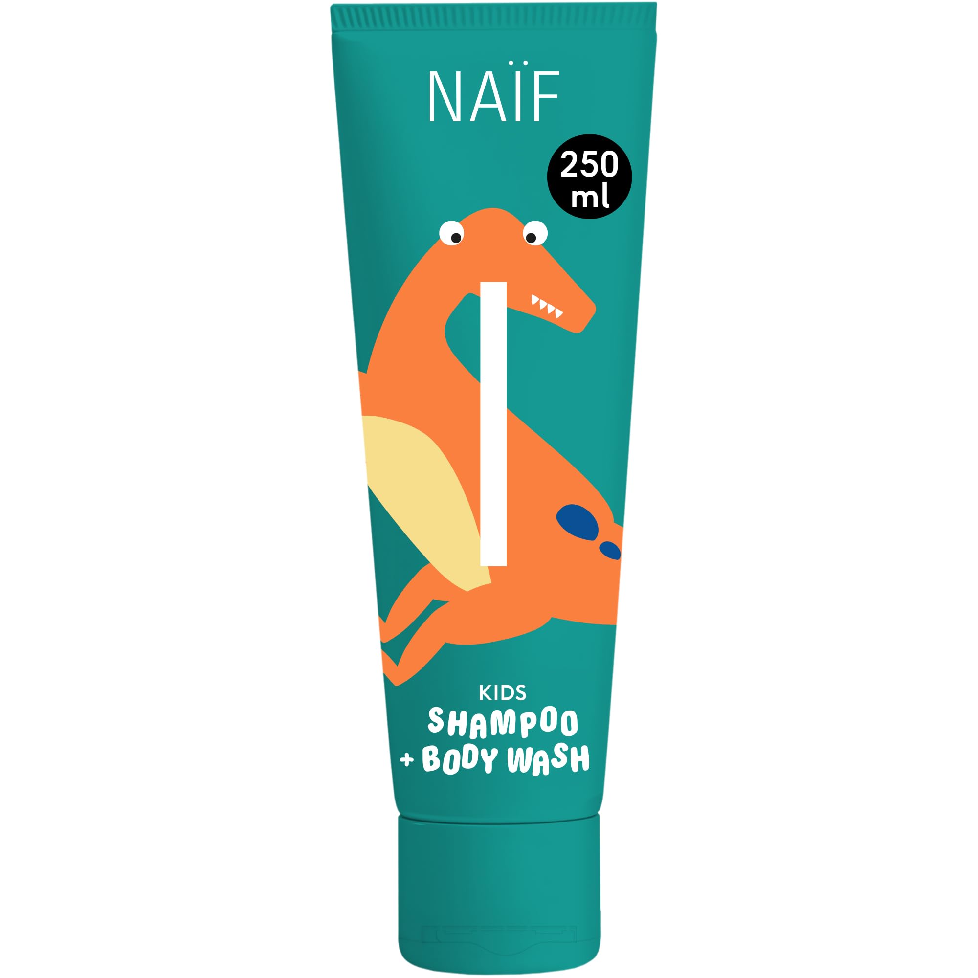 Naïf - Champú y Gel de Ducha 2 en 1 para Niños - Limpia Rápidamente - Fórmula Suave - 0% SLES - Dermatológicamente Proba