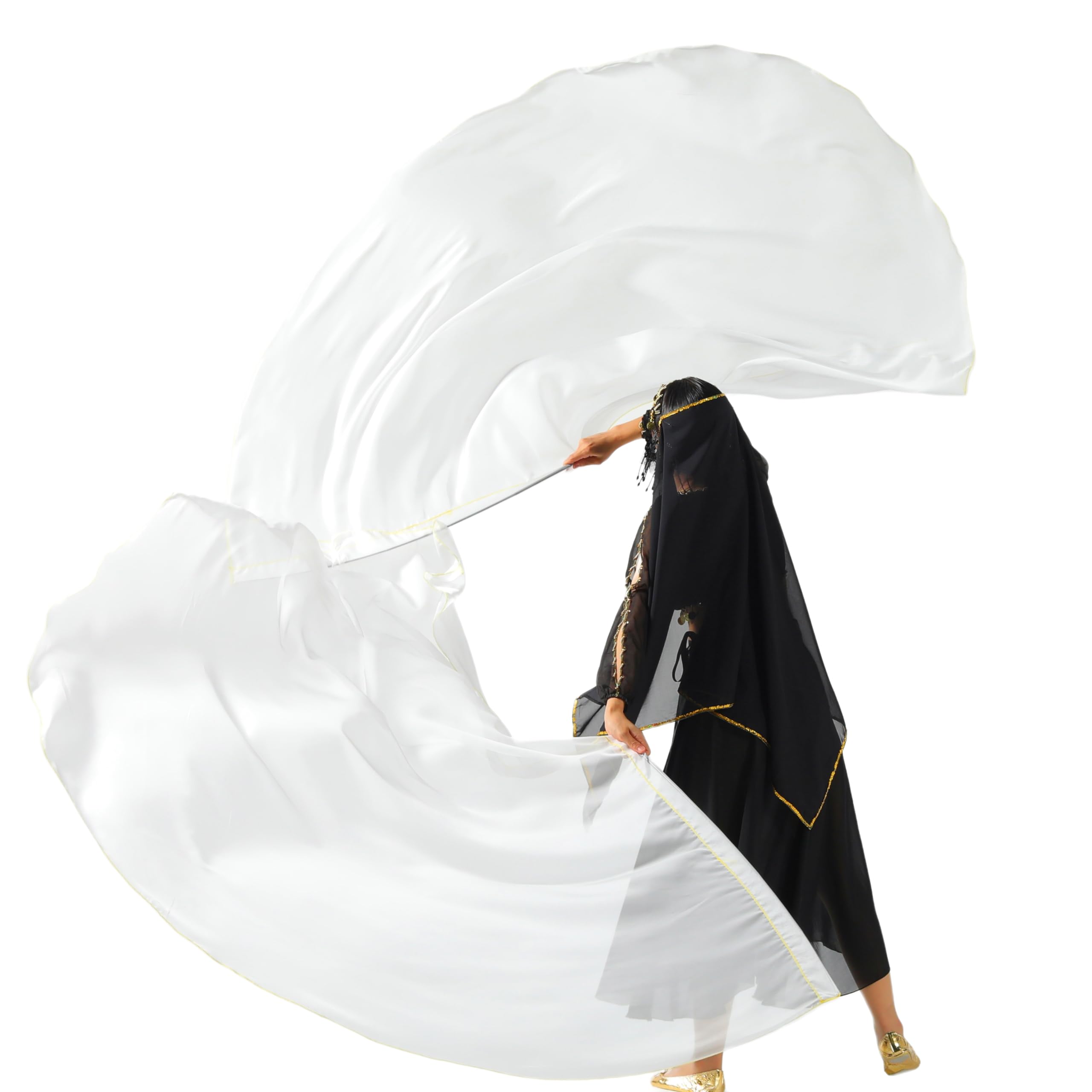 MUNAFIE Worship Flags Set(2 Flags+2 Rods+1 Storage Bag) for Dance Church Flags for Worship Guard Flag Praise Dance Flags