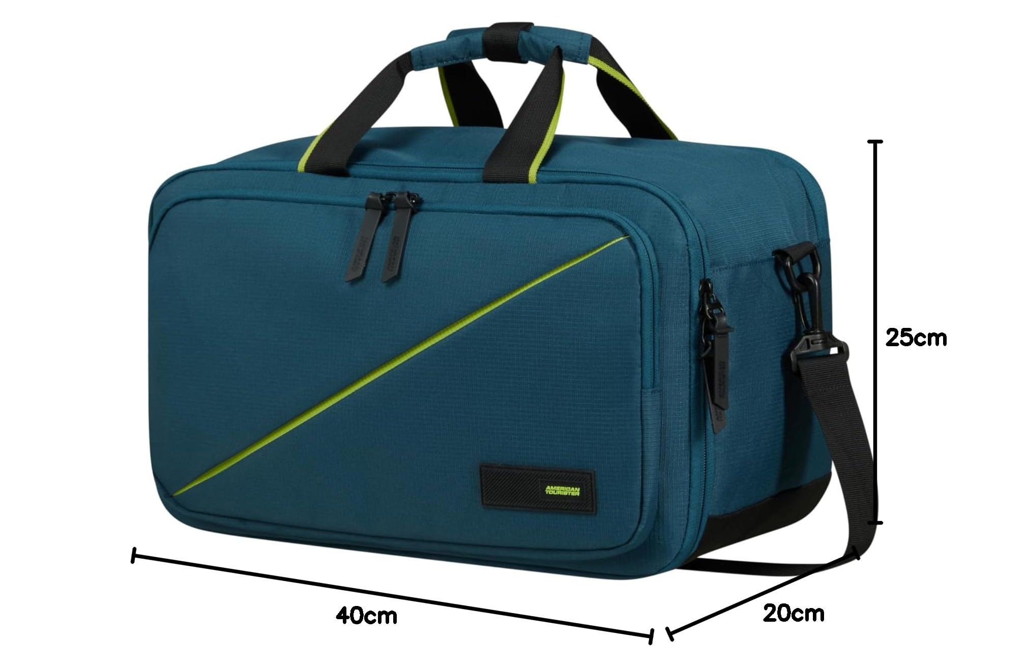 American Tourister Take2Cabin - Ryanair Torba podróżna 3-Way, 40 cm, 25 l, niebieski (Harbor Blue)