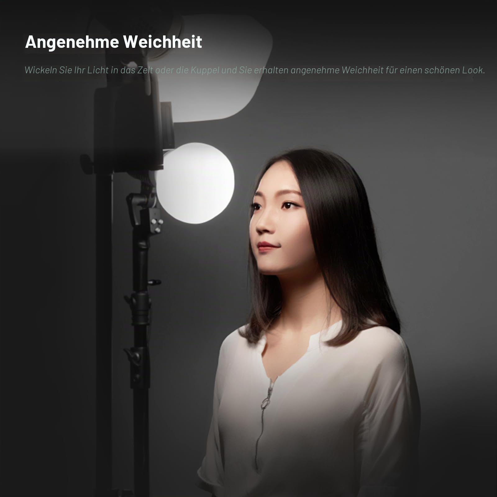 Godox ML-CD15 Dome Diffusor mit 3 Adaptern für Godox Blitzlicht Zusammenklappbar Weiches Licht-Modifikator für AD100pro AD200pro AD300pro AD400pro V1 V860II V860III TT685II TT600 ML30 ML60 ML60Bi