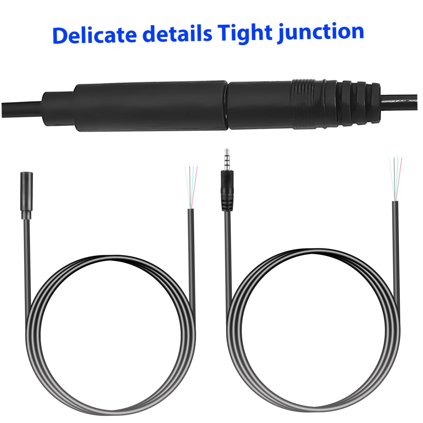 Mikikit 5 Set Soundbar Prolunga Cavi Per Auricolari Cavo Per Chitarra Cavo Jack Audio Con Spina Femmina Cavi Audio Cavi Del Computer Portatile Cavi Con Spina Maschio Pvc 8 Pezzi * 5