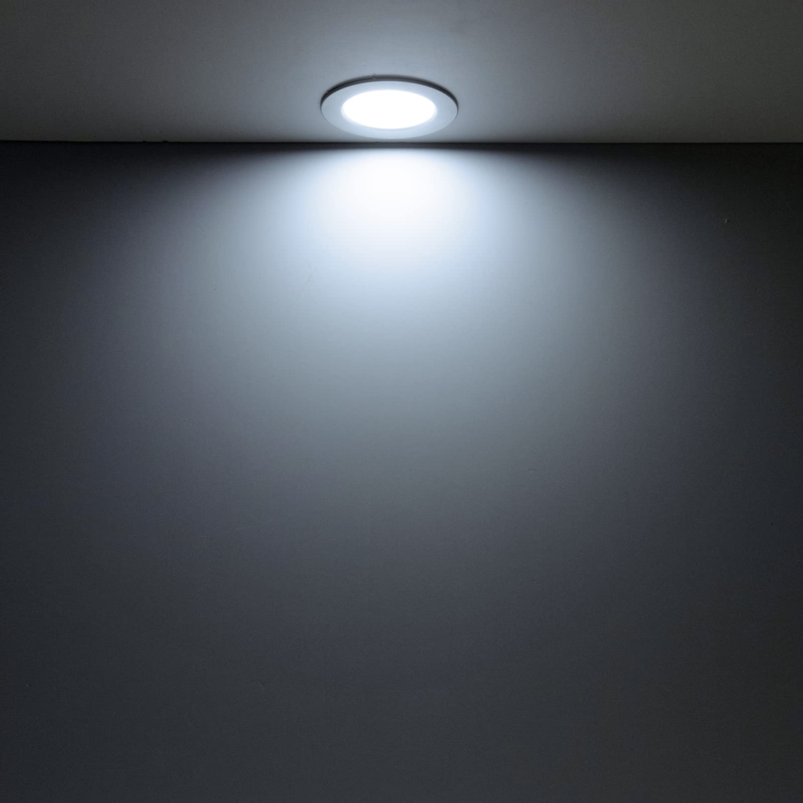 Tomosu Pack 20 Downlight LED Techo Empotrable Extraplano Redondo, 5W 450LM, Blanco Frio (6000K), IP44 Corte 75-90mm, AC 220-240V, Foco Empotrable LED Techo Ojo de Buey