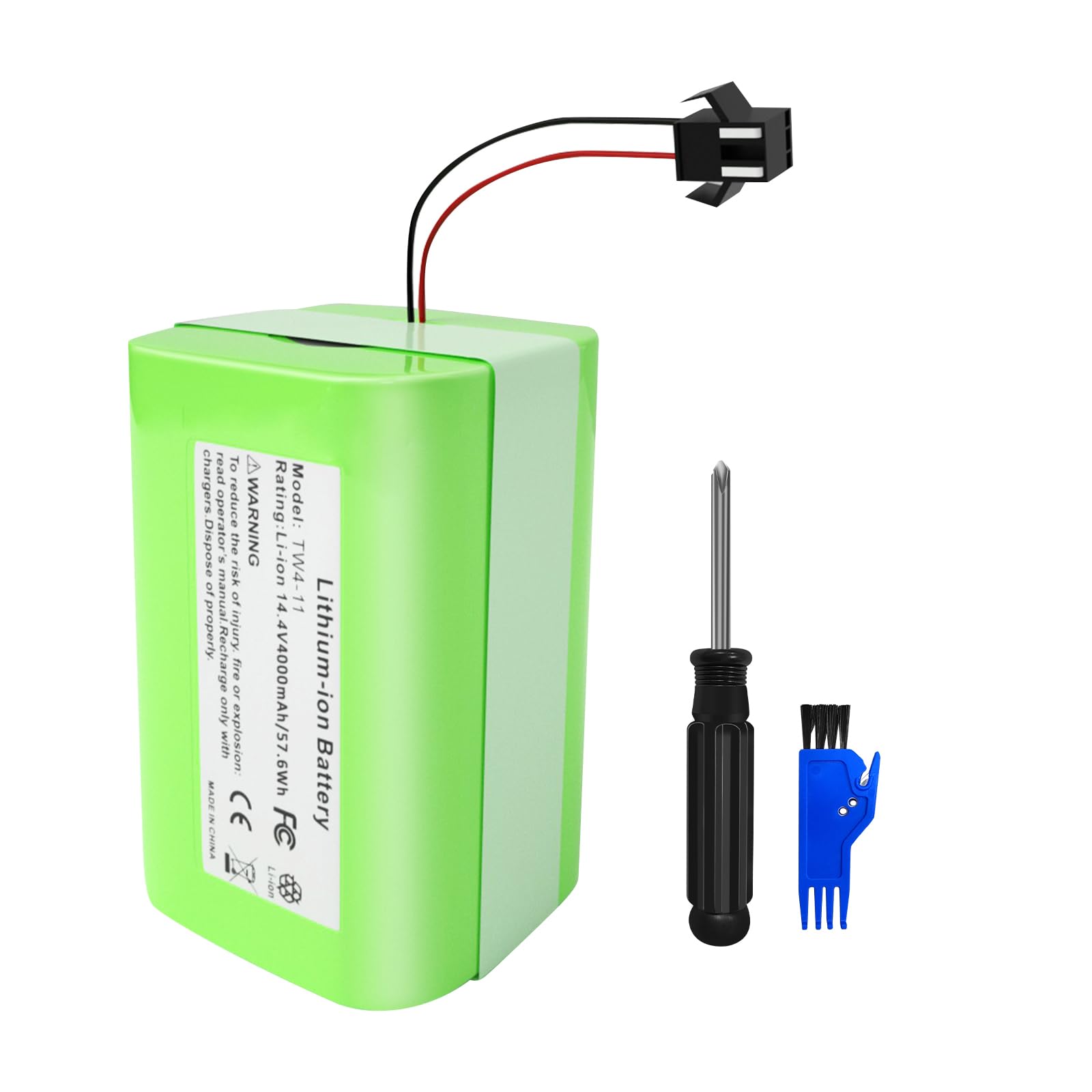 Fancy Buying 14.4V 4000mAh Replacement Battery Pack Compatible with Ecovacs Deebot N79 N79S DN622 & Eufy RoboVac 11, 11S, 11S MAX, 12, 15C, 15C MAX, 15T, 30, 30C, 30 MAX, 25C, 35C (Add Screwdriver)