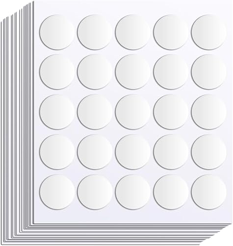 300 calcomanías de puntos de doble cara, puntos de pegamento transparente extraíbles, sin rastro, masilla pegajosa, impermeables, pequeñas