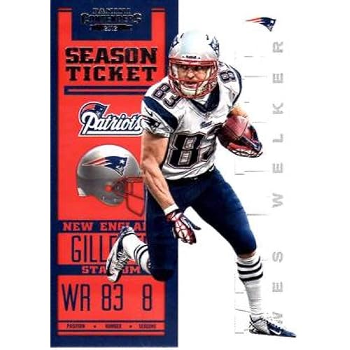 2012 Playoff Contenders Season Ticket #59 Wes Welker Patriots NFL Football Card NM-MT